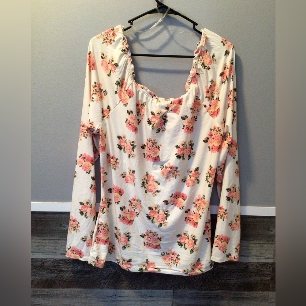 3xl long sleeve round low cut shirt (0058) - Picture 2 of 8